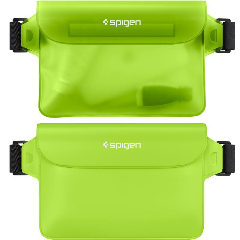Bolsa impermeável Spigen A620 universal de cintura - verde 2 peças.