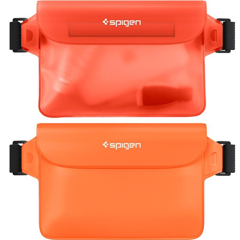 Bolsa impermeável Spigen A620 universal de cintura - laranja 2 peças.
