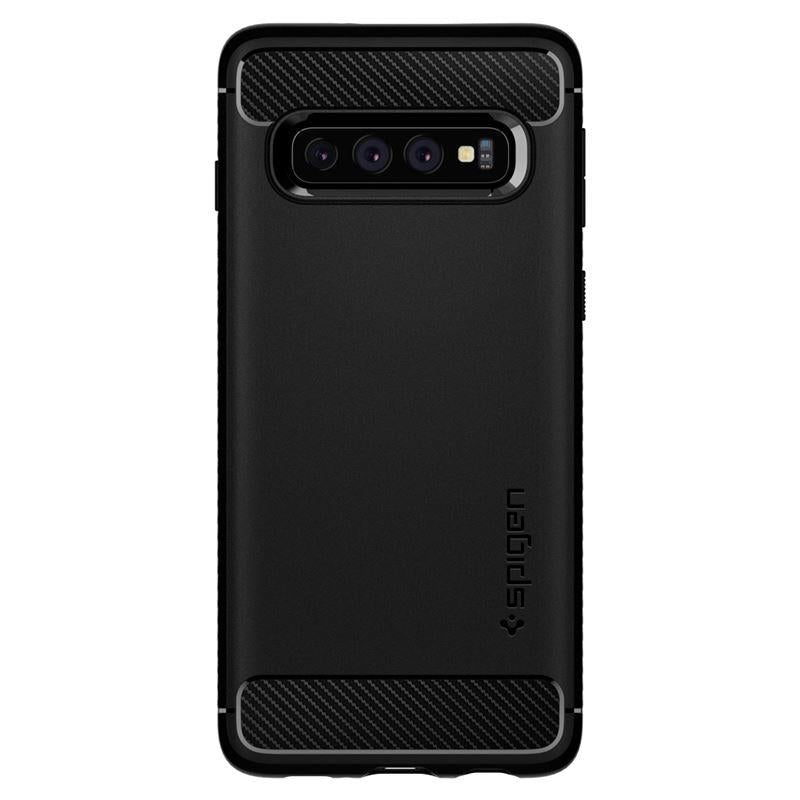 Estojo Spigen Liquid Air para Samsung Galaxy S10+ - preto fosco
