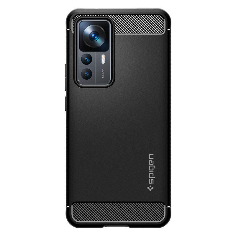Capa Spigen Rugged Armor para Xiaomi 12T / 12T Pro - preto fosco