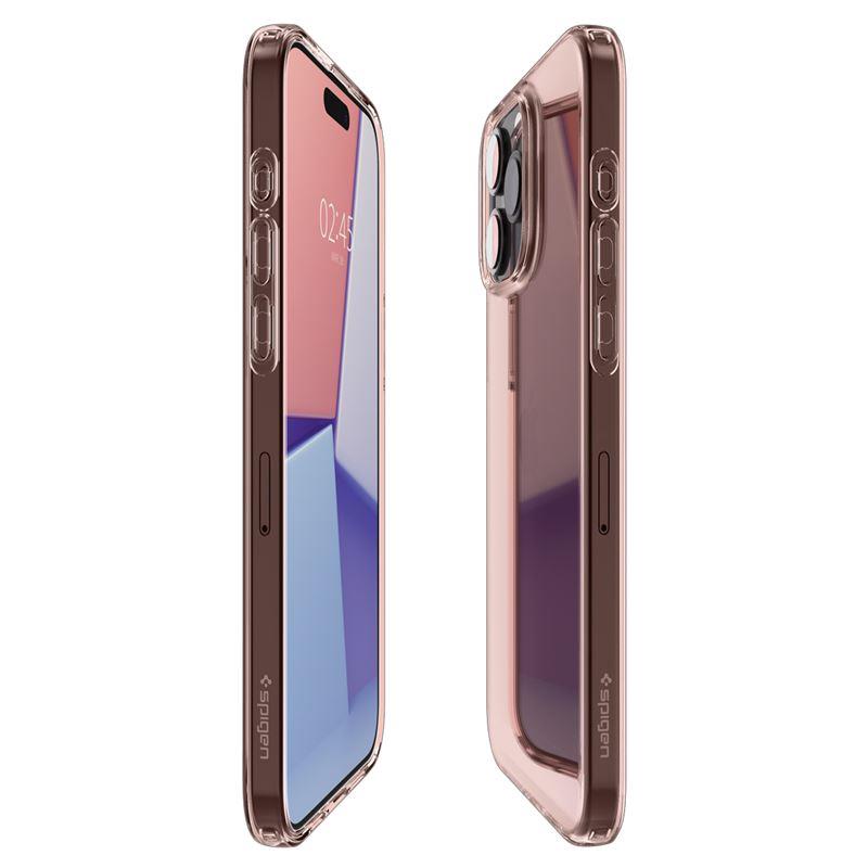 Capa Spigen Crystal Flex para iPhone 15 Pro Max - rosa-transparente
