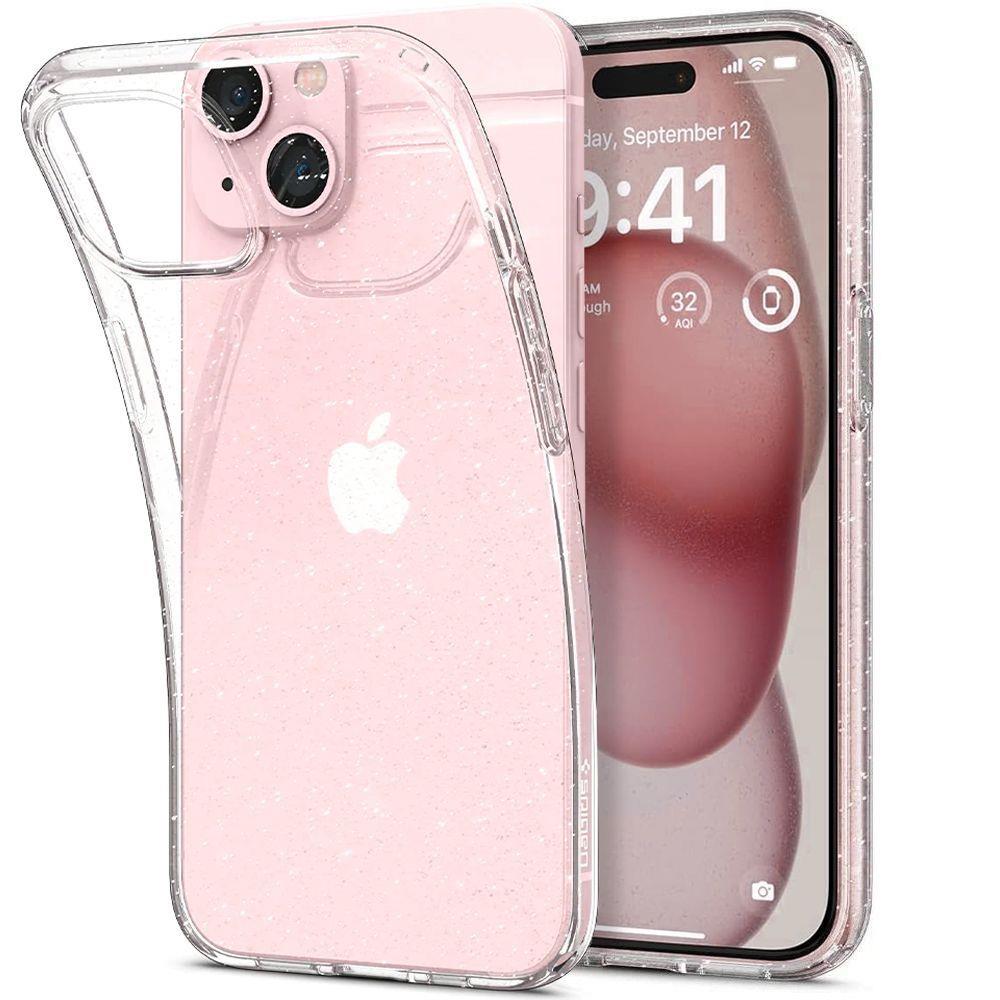 Capa Spigen Liquid Crystal para iPhone 14 Plus - transparente com glitter