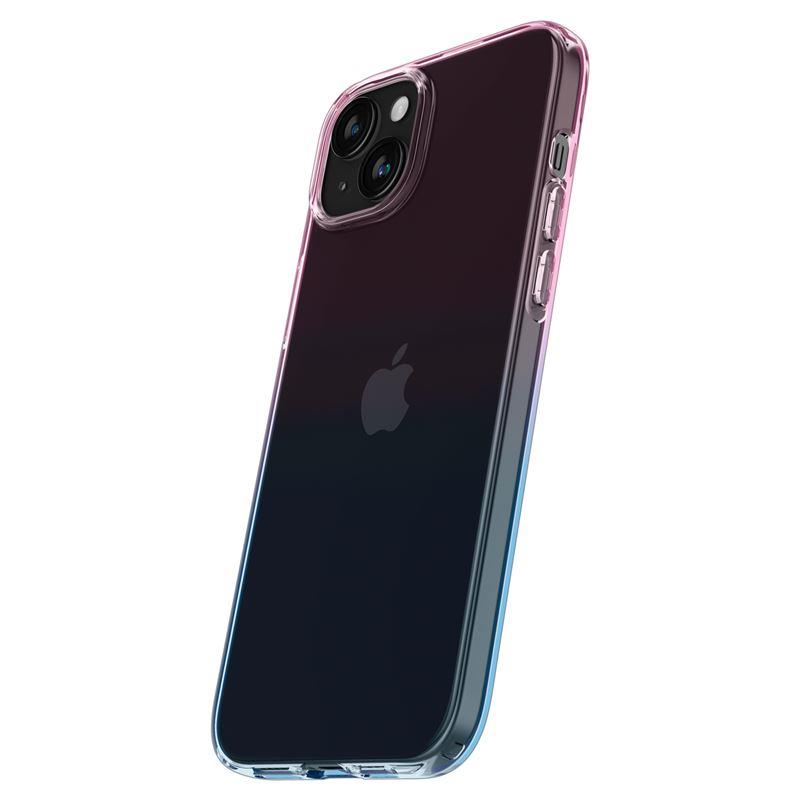 Capa Spigen Liquid Crystal para iPhone 15 - rosa-azul
