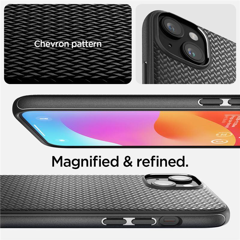 Capa Spigen Mag Armor MagSafe para iPhone 15 - preto fosco