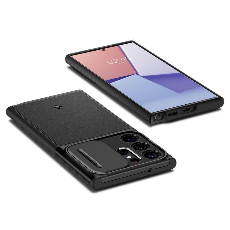 Capa Spigen Optik Armor para Samsung Galaxy S23 Ultra - preta
