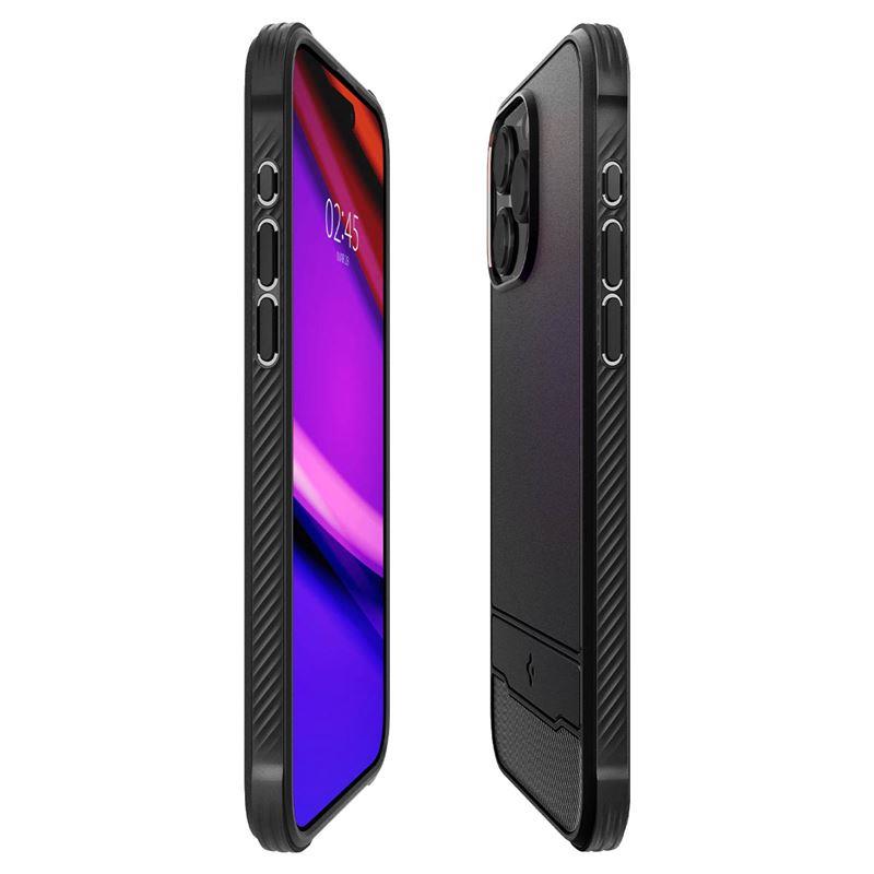 Capa Spigen Rugged Armor Mag com MagSafe para iPhone 15 Pro Max - preto fosco