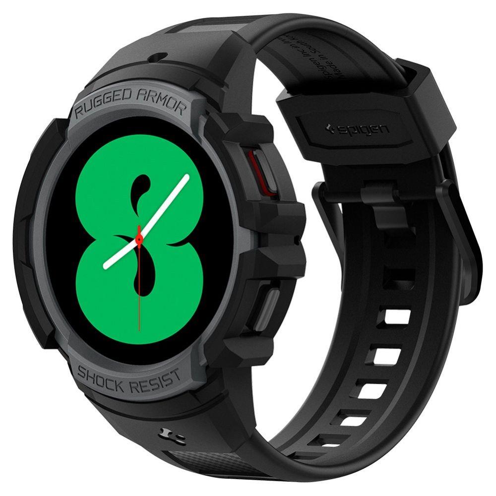 Estojo com alça Spigen Rugged Armor Pro para Samsung Galaxy Watch 4 / 5 (44 mm) - cinza