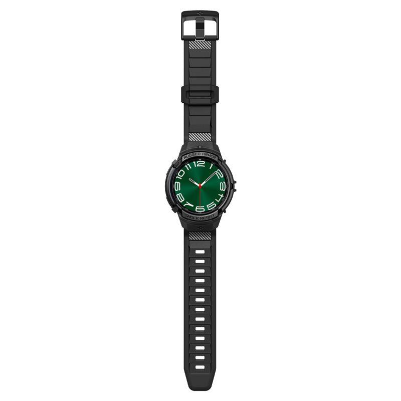 Capa com alça Spigen Rugged Armor Pro para Samsung Galaxy Watch 6 Classic (47 mm) - preta