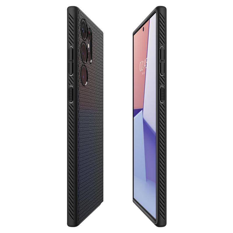 Capa Spigen Liquid Air para Samsung Galaxy S23 Ultra - preto fosco