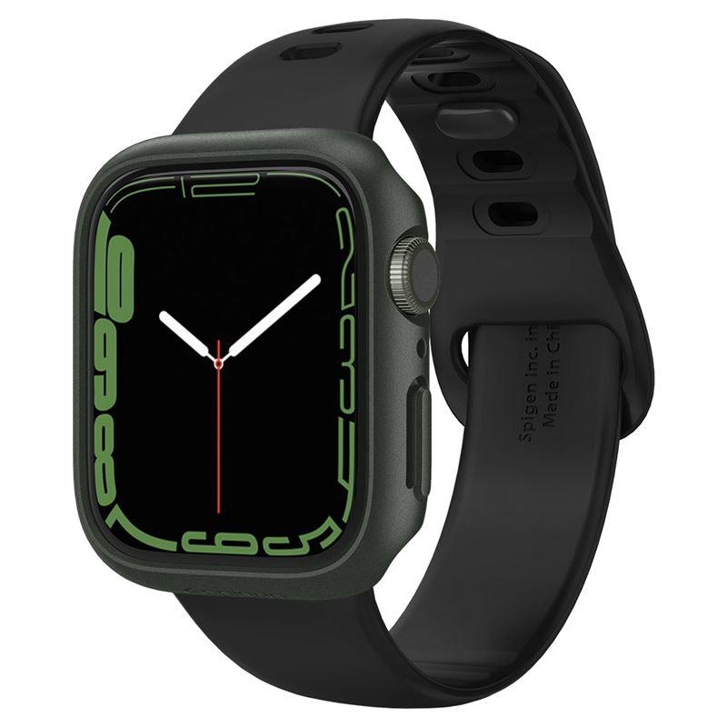 Capa Spigen Thin Fit para Apple Watch 7 / 8 (45 mm) - verde escuro