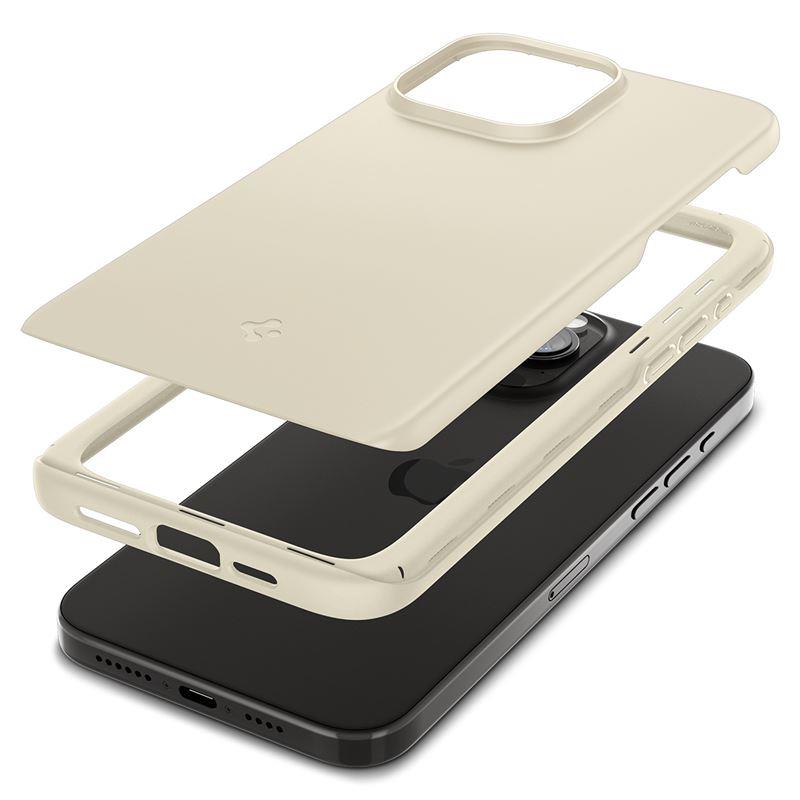 Capa Spigen Thin Fit para iPhone 15 Pro Max - bege