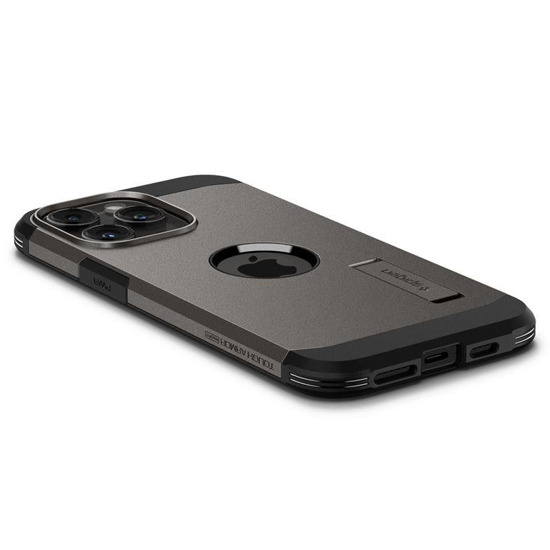 Capa Spigen Tough Armor MagSafe para iPhone 15 Pro Max - cinza metálico