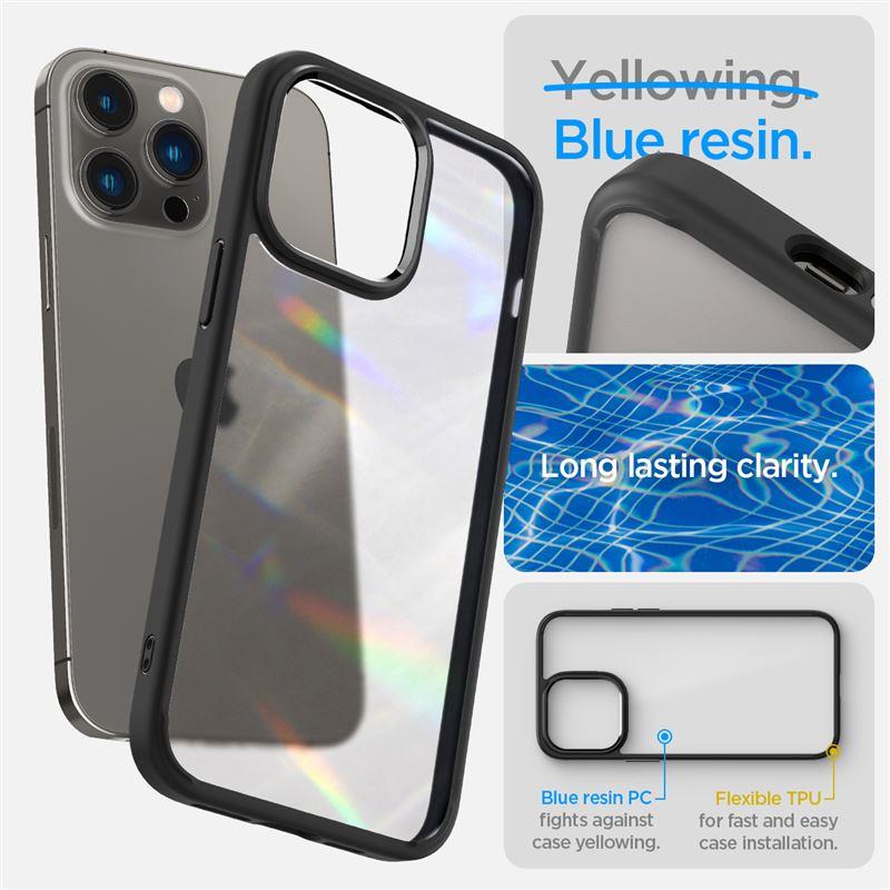 Capa Spigen Ultra Hybrid para iPhone 14 Pro Max - fosca preta