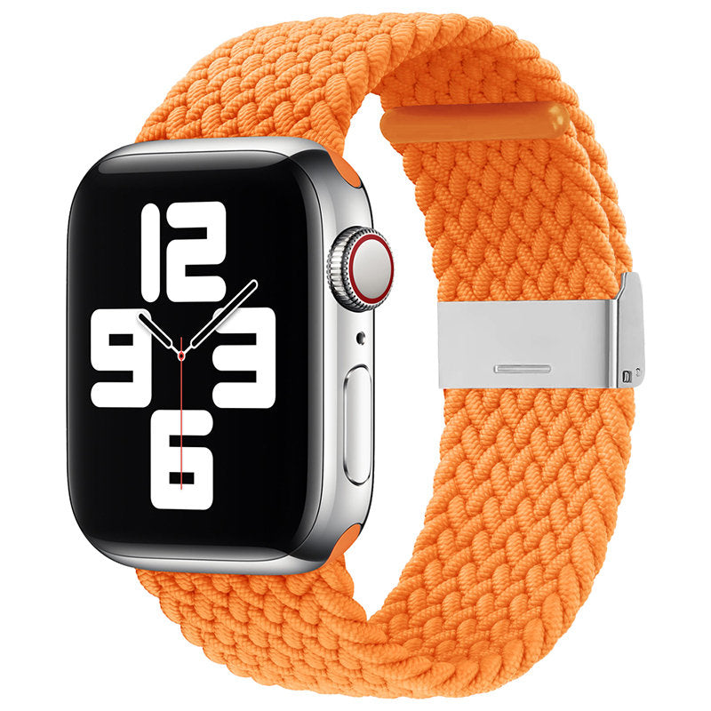 Pulseira de Tecido Pasek para Apple Watch Ultra / 9 / 8 / 7 / 6 / SE / 5 / 4 / 3 / 2 (49 / 45 / 44 / 42mm) trançada - laranja