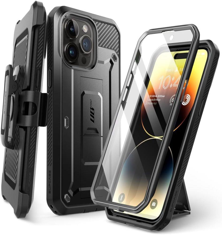 Capa Supcase Unicorn Beetle Pro para iPhone 15 Pro - preta