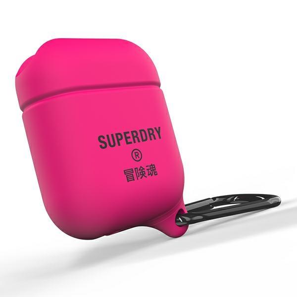 Estojo SuperDry à Prova d'Água para AirPods 1/2 - rosa