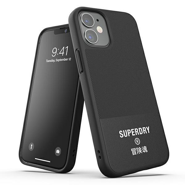 Etui SuperDry Moulded Canvas para iPhone 12 mini - preto