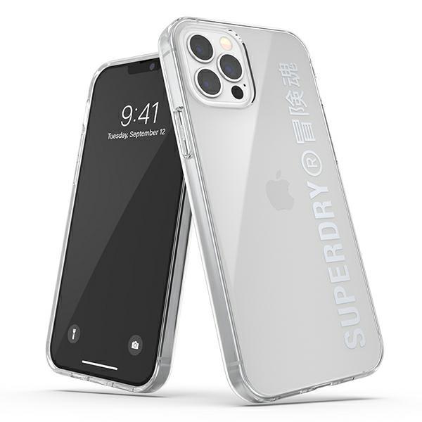 Capa SuperDry Snap para iPhone 12 / iPhone 12 Pro - prateada
