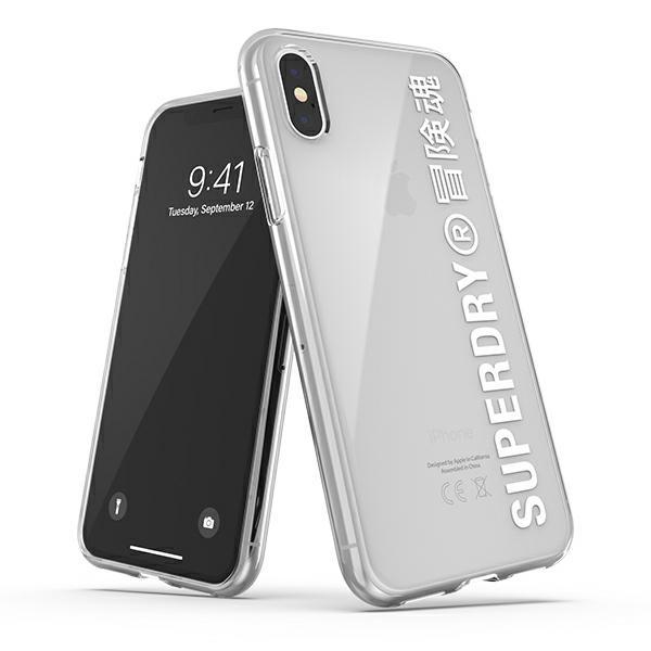 Capa SuperDry Snap para iPhone X / Xs - branca
