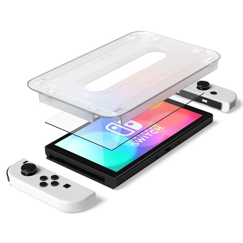 Vidro temperado Spigen Glas.tR EZ Fit para Nintendo Switch OLED - 2 peças.