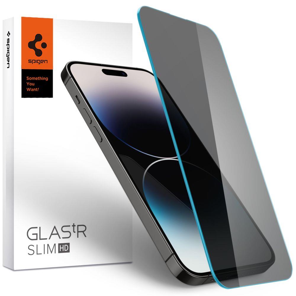 Vidro temperado Spigen Glas.tR Slim Privacy para iPhone 14 Pro