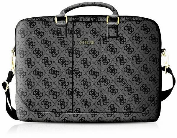 Bolsa Guess 4G Uptown para laptop de 16" - castanho