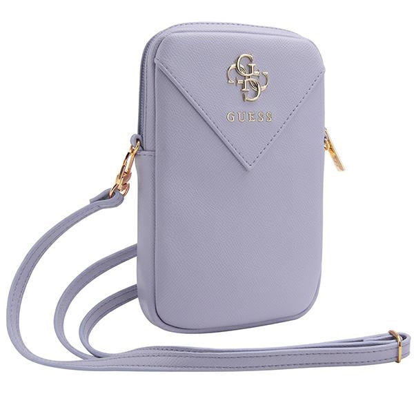 Bolsa Guess Zip Triangle 4G - roxa