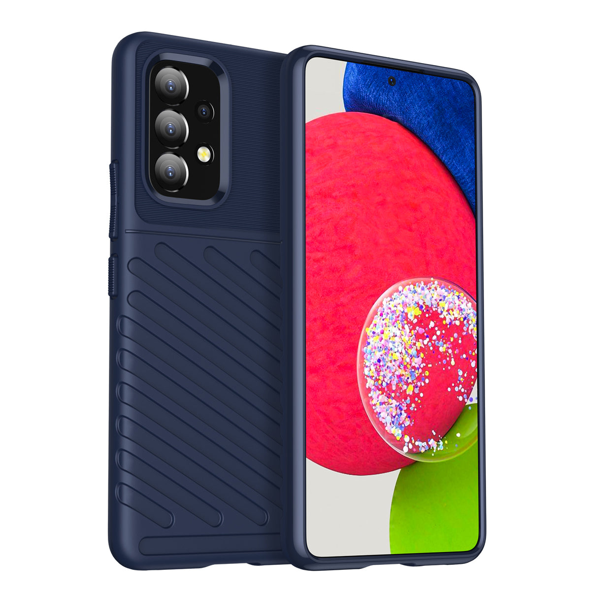 Caso Thunder capa protetora flexível e blindada para Samsung Galaxy A53 5G azul