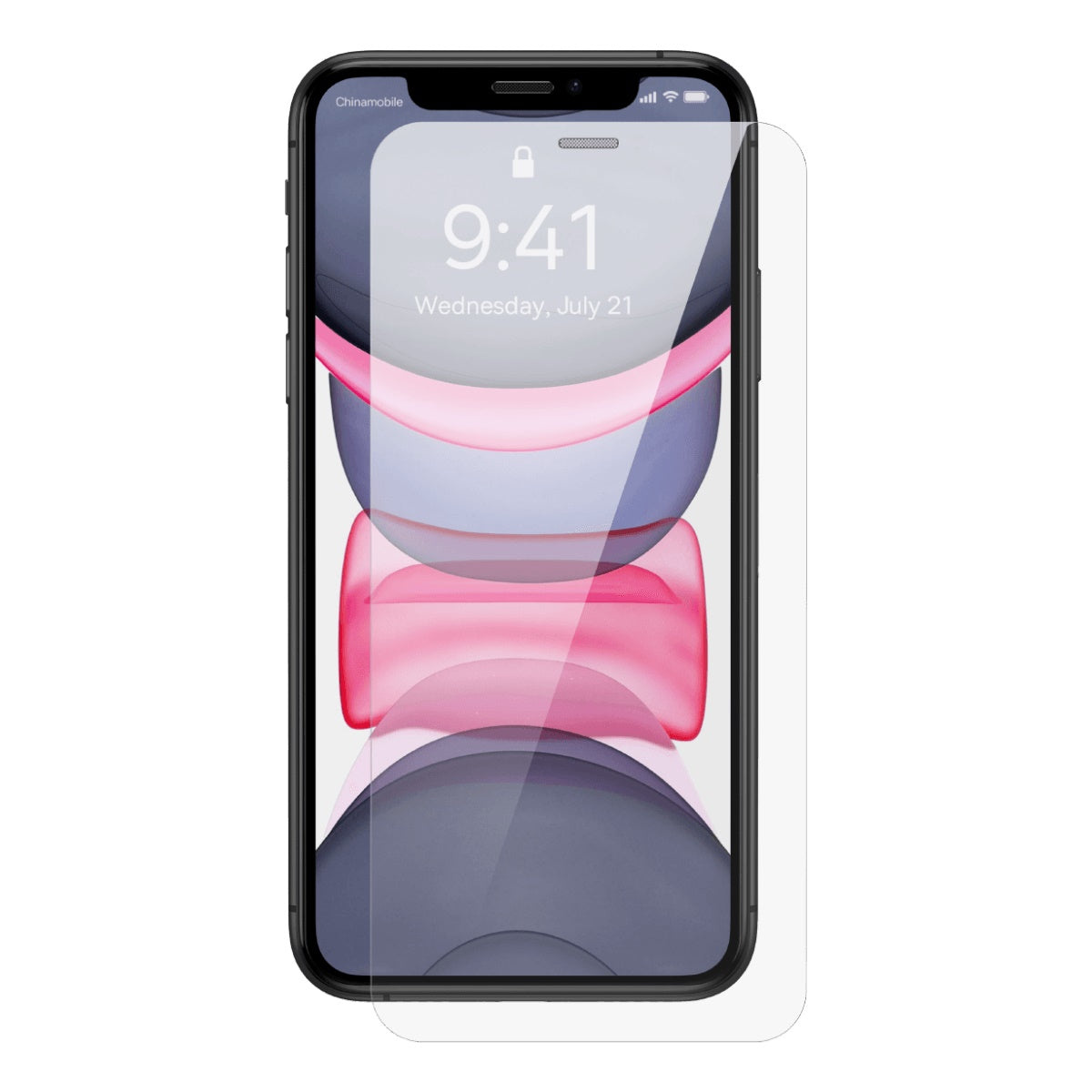 Baseus vidro temperado para iPhone 11 / XR para a tela inteira com proteção para o alto-falante 0.4mm + kit de montagem