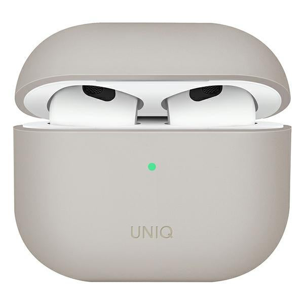 Etui Uniq Lino Silicone para AirPods 3 - bege