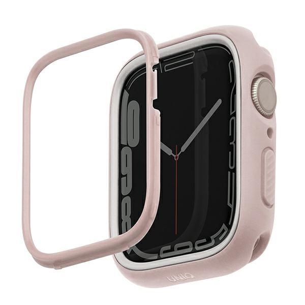 Estojo Uniq Moduo para Apple Watch 4/5/6/7/8/SE/SE2 40/41mm - rosa e branco