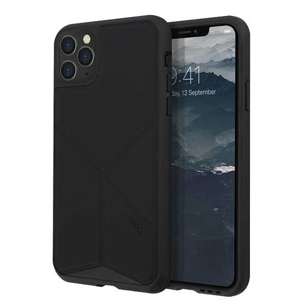 Estojo Uniq Lino Hue para iPhone 11 Pro Max - cinza