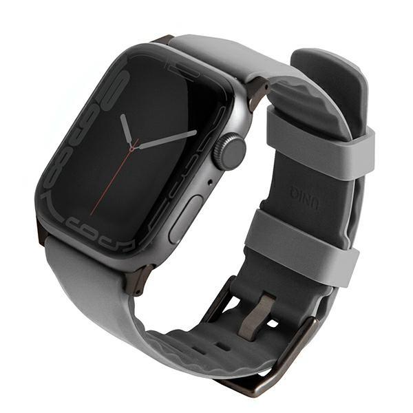 Pulseira UNIQ Linus para Apple Watch 1/2/3/4/5/6/7/8/SE/SE2/Ultra 42/44/45/49mm - cinza