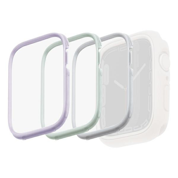 Moldura para capa Uniq Moduo 3 em 1 para Apple Watch 4/5/6/7/8/SE/SE2 40/41mm - cinza, lilás, branca