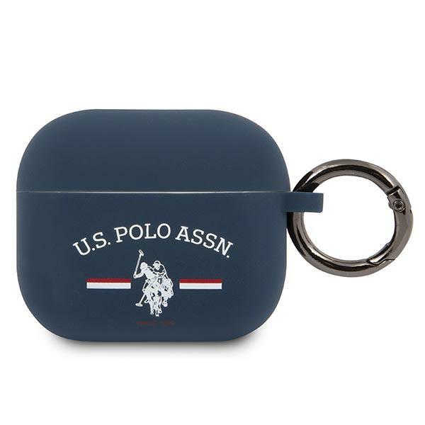 Etui U.S. Polo Assn. Coleção Silicone para AirPods 3 - na cor granada