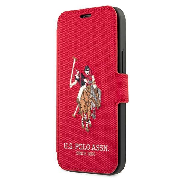 Estojo U.S. Polo Assn. Coleção Bordada para iPhone 12 Pro Max - azul marinho