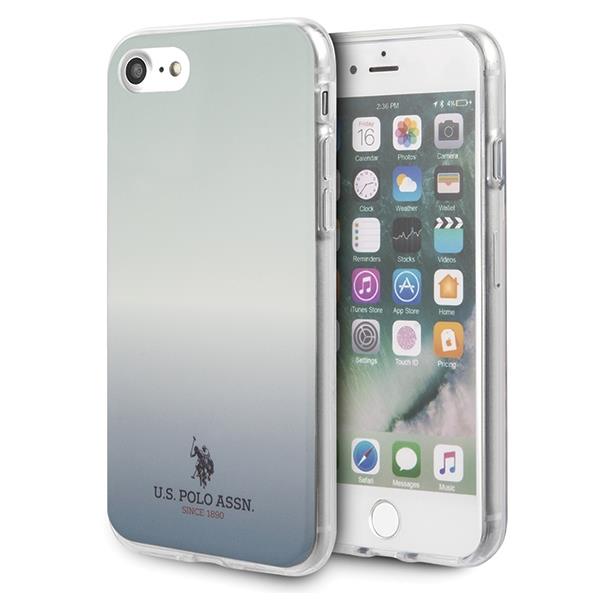 Estojo U.S. Polo Assn. Shiny para iPhone 7 / 8 / SE 2020 / SE 2022 - preto