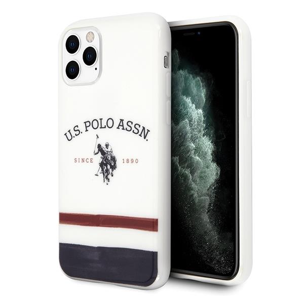 Capa U.S. Polo Assn. Coleção Padrão Gradiente para iPhone 7 / 8 / SE 2020 / SE 2022 - vermelho e azul