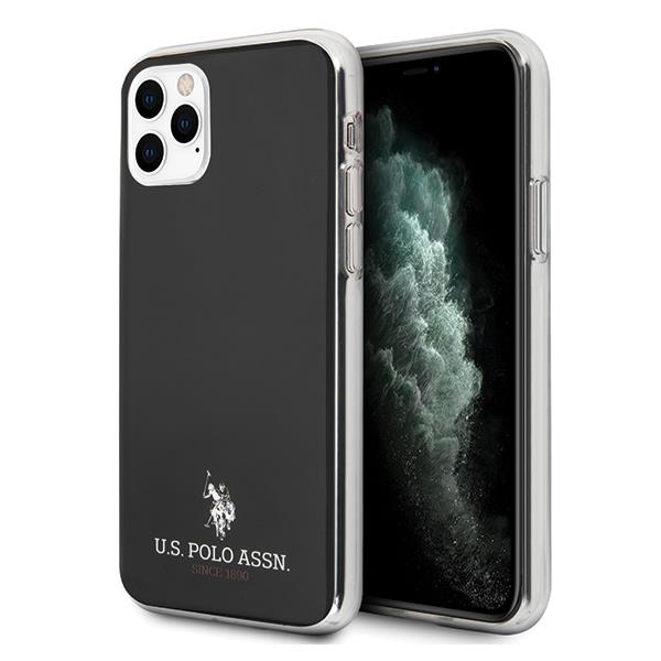 Estojo U.S. Polo Assn. Silicone Collection para iPhone 11 Pro Max - preto Silicone Collection