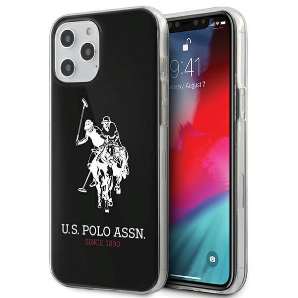 Estojo U.S. Polo Assn. Coleção Tricolor para iPhone 12 Pro Max - branco