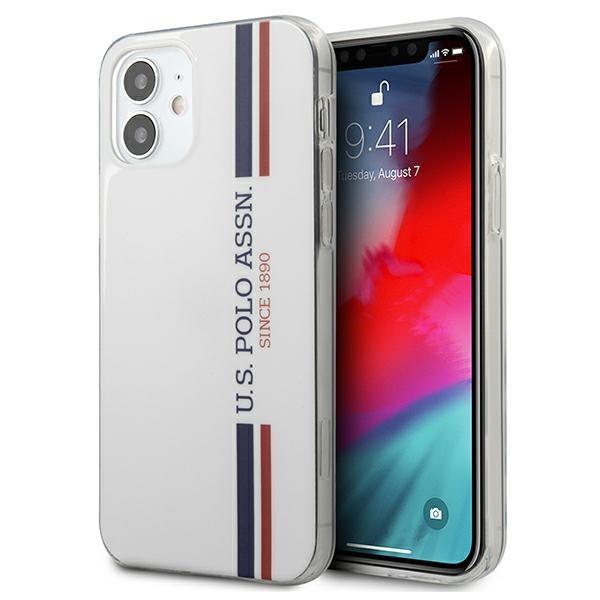 Estojo U.S. Polo Assn. Coleção Logo Mania para iPhone 12 mini - branco
