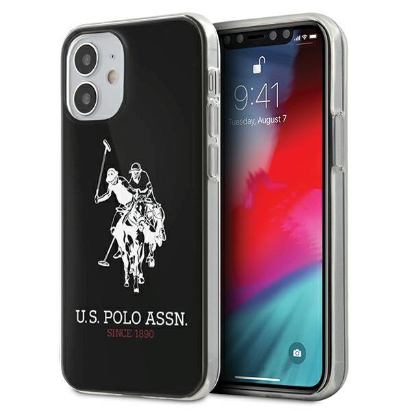 Estojo U.S. Polo Assn. Coleção Tricolor para iPhone 12 mini - branco
