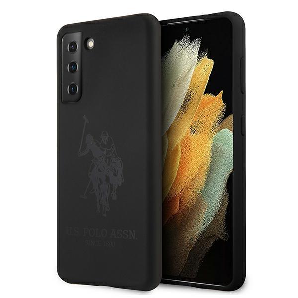Etui U.S. Polo Assn. Silicone Logo para Samsung Galaxy S21 - preto