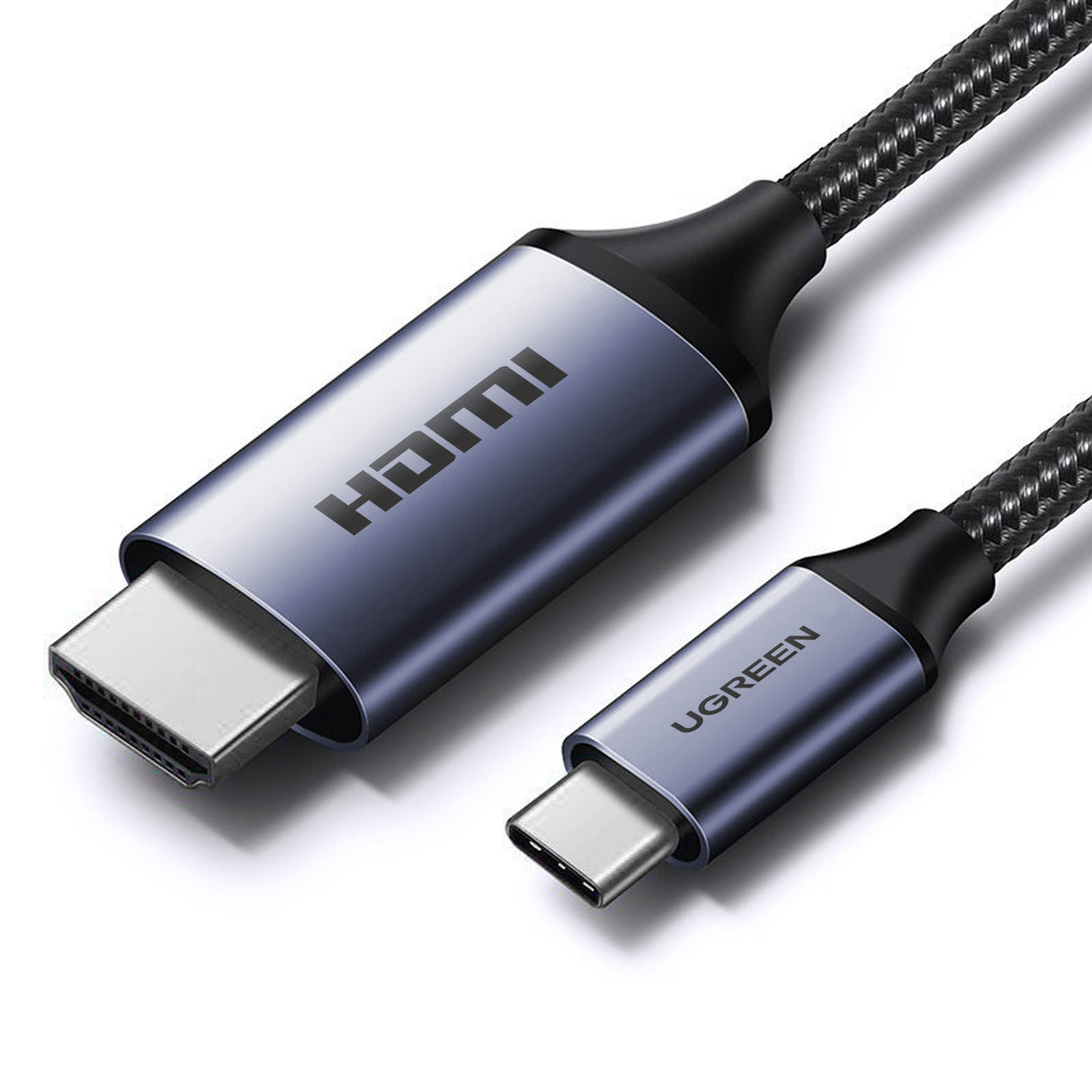 Cabo USB C para HDMI 2.1 8K 60Hz 1.5m Ugreen CM565 - cinza