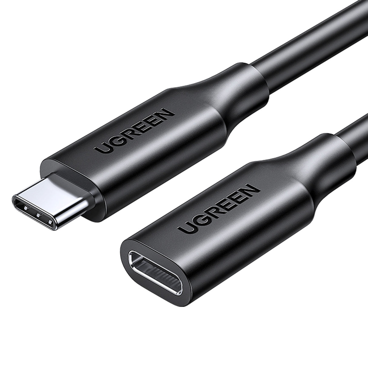 Cabo Ugreen 10387 USB-C para USB-C PD QC 4K 60Hz 100W 5A 10Gb/s 1m - preto