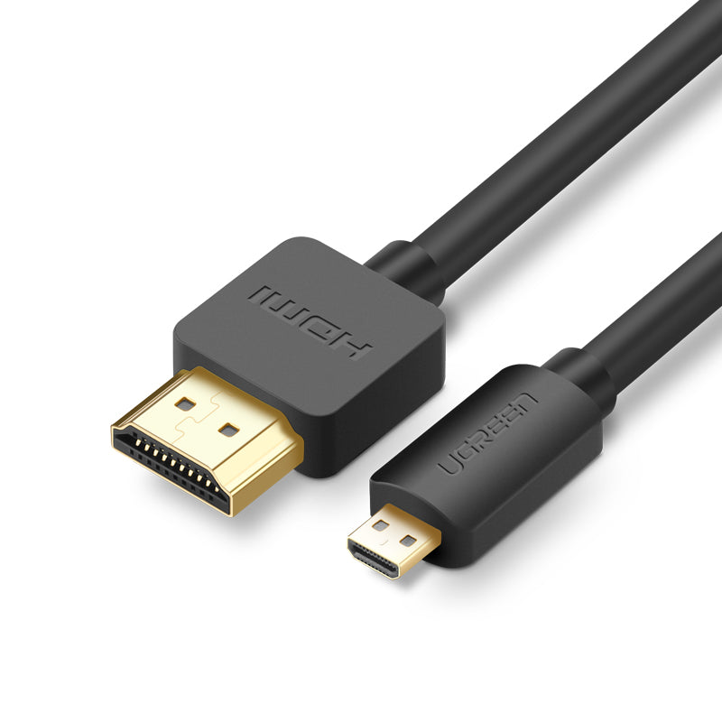 Cabo Ugreen HD127 micro HDMI - HDMI 2.0 4K 60Hz 2 m - preto