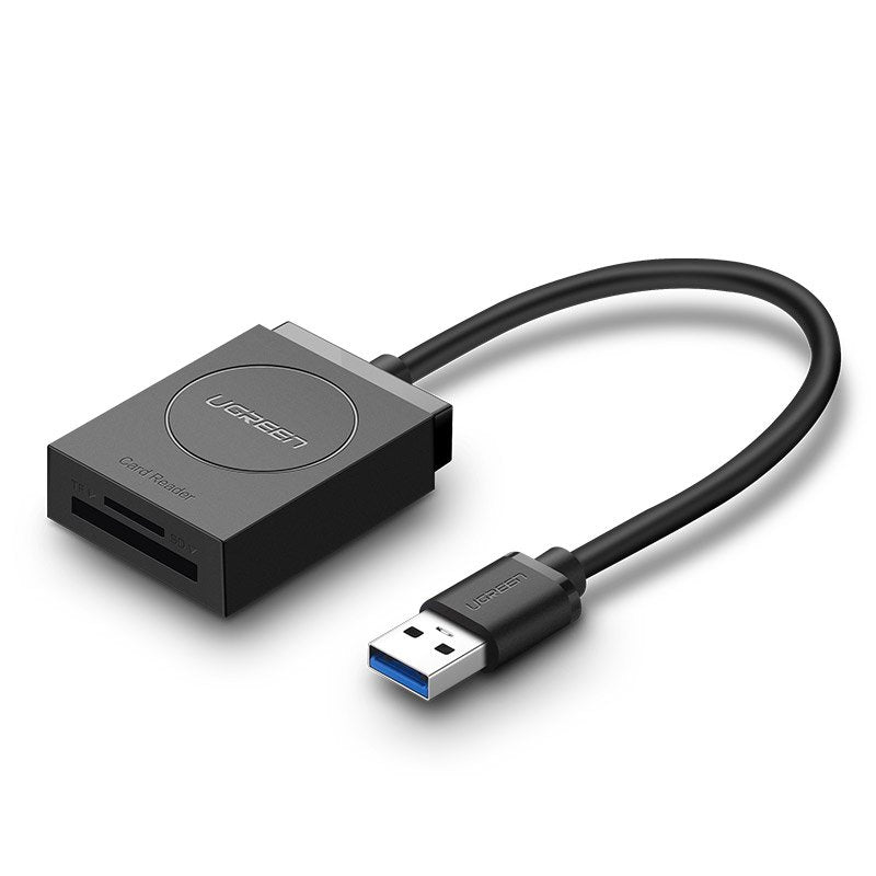 Ugreen leitor de cartões SD / micro SD / CF / MS para USB 3.0 cinza (50541)