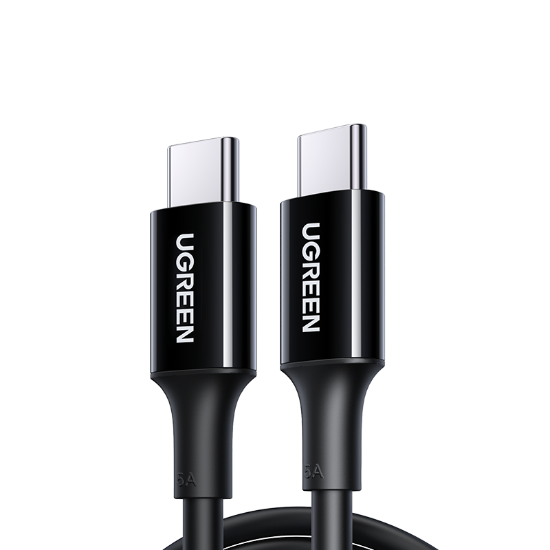 Cabo Ugreen US300 USB-C / USB-C 480Mb/s 5A 1m - preto