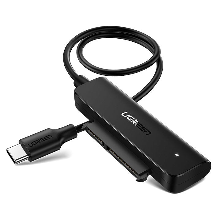 Ugreen adaptador de conversão de disco HDD SSD 2,5'' SATA III 3.0 - USB 3.2 Gen 1 (USB 5 Gbps) preto (70609 CM321)