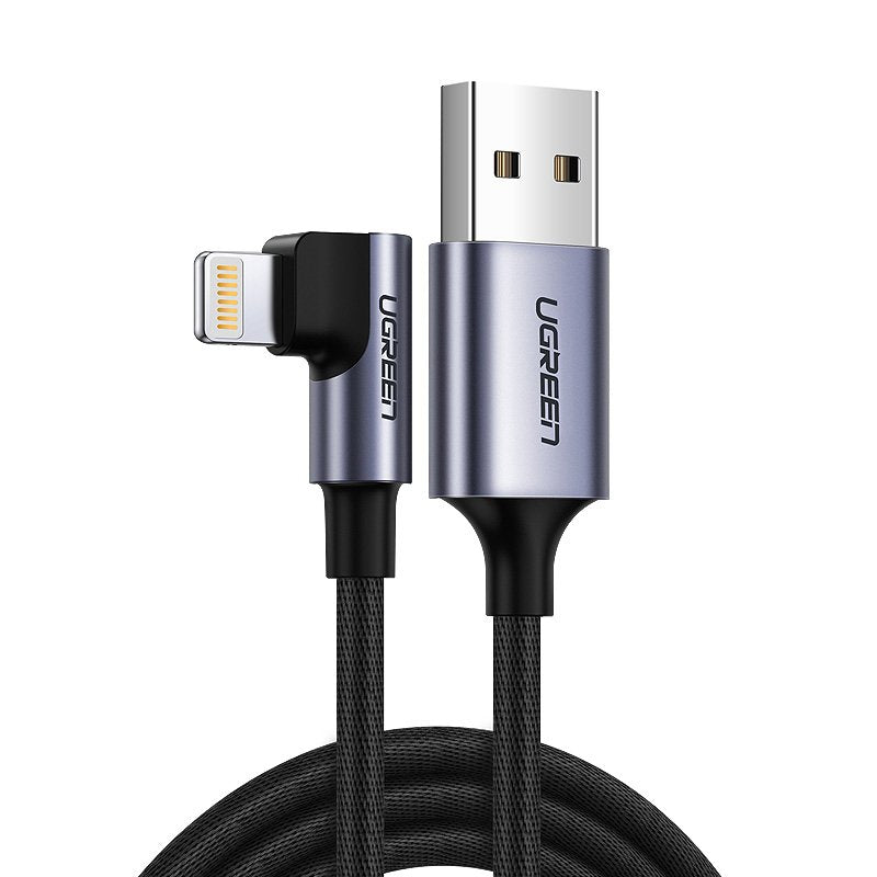 Cabo Ugreen USB - Lightning MFI 2m 2,4A branco (20730)